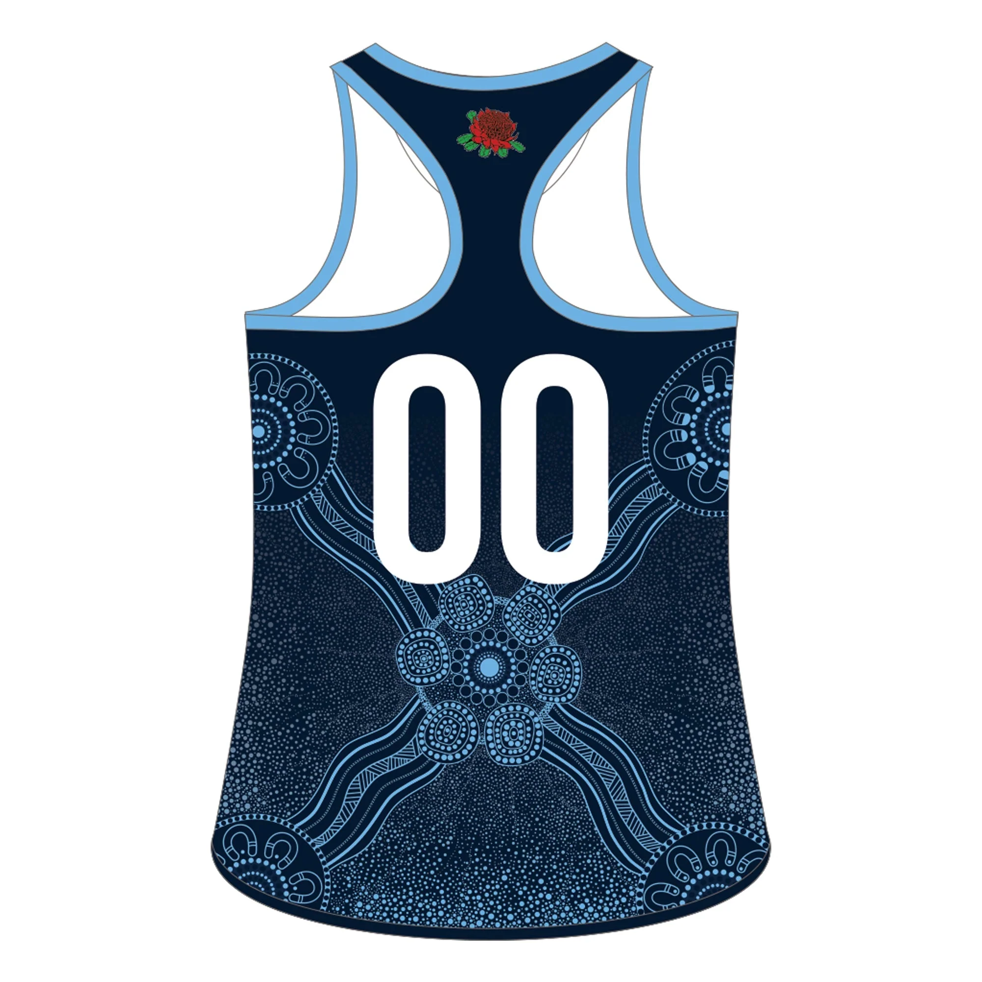 Hockey NSW Women's Masters | PRE-ORDER | New Balance Playing Singlet Navy - Womens - Image 2