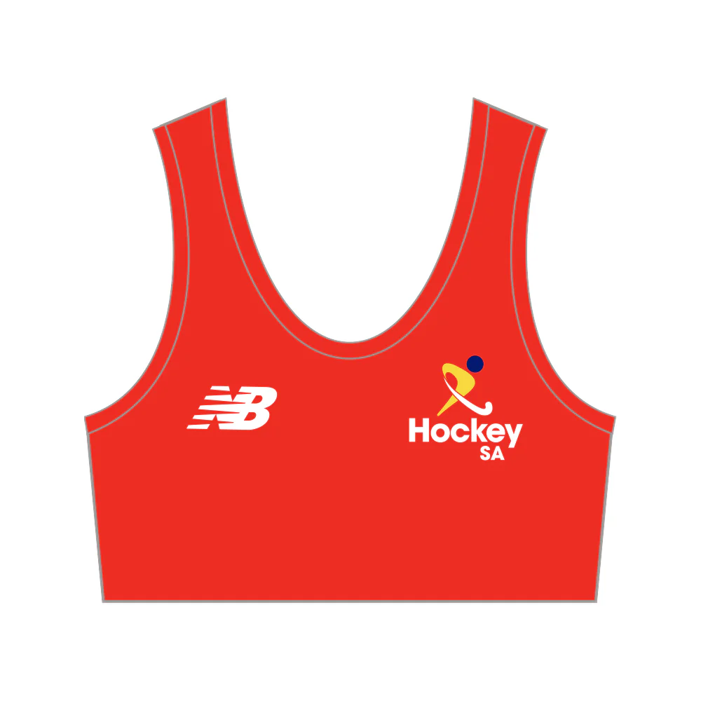 Hockey SA | PRE-ORDER | Home Sports Bra - Red