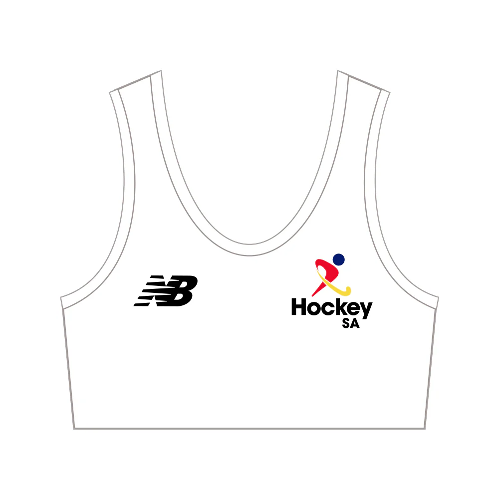 Hockey SA | PRE-ORDER | Home Sports Bra - White