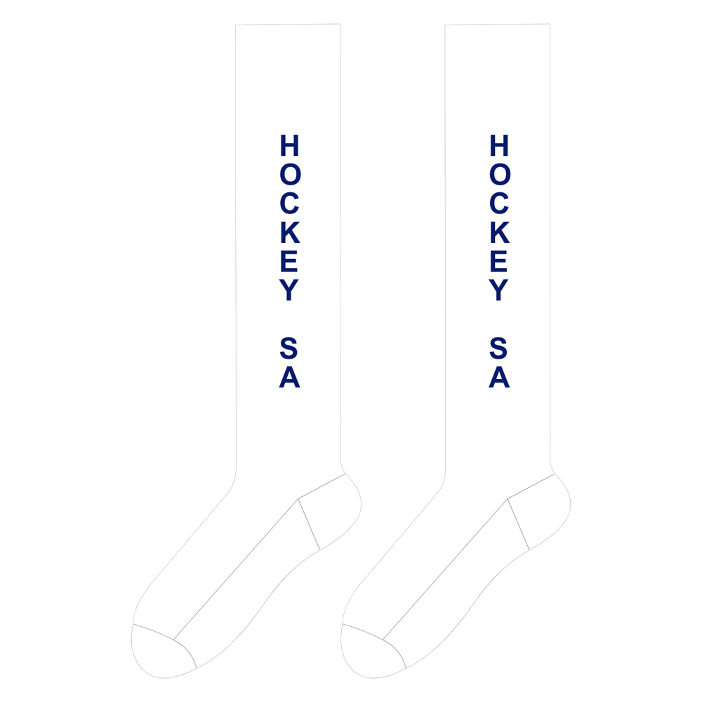 Hockey SA | PRE-ORDER | Full Length Socks - White