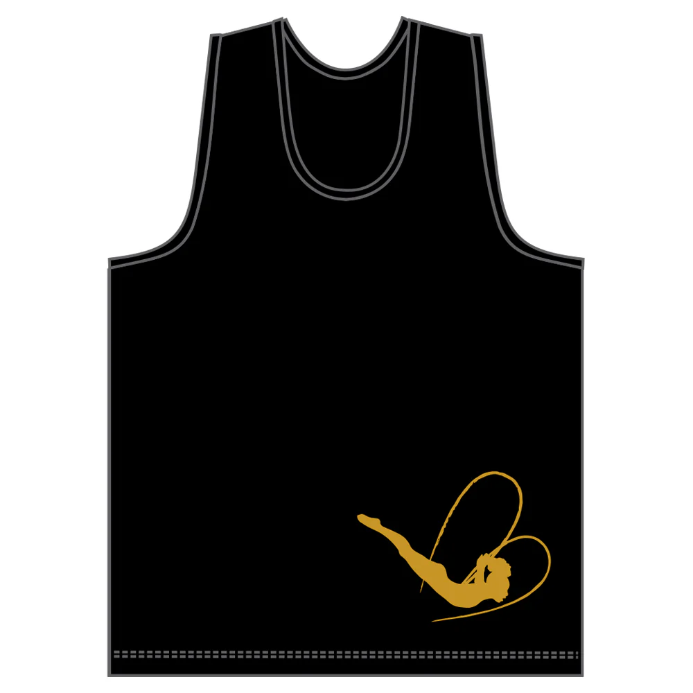 JETS Gymnastics | Black Squad Singlet - Bronze