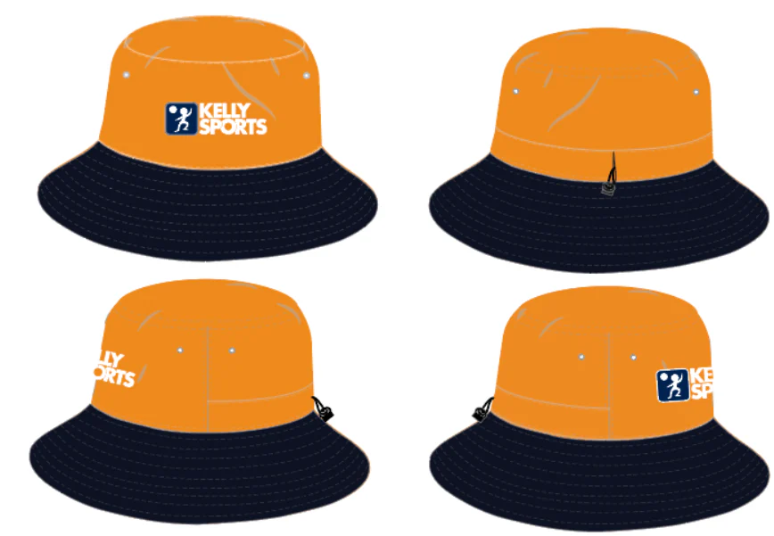 Kelly Sports (SL) | NB Kids Bucket Hat - Orange/Navy