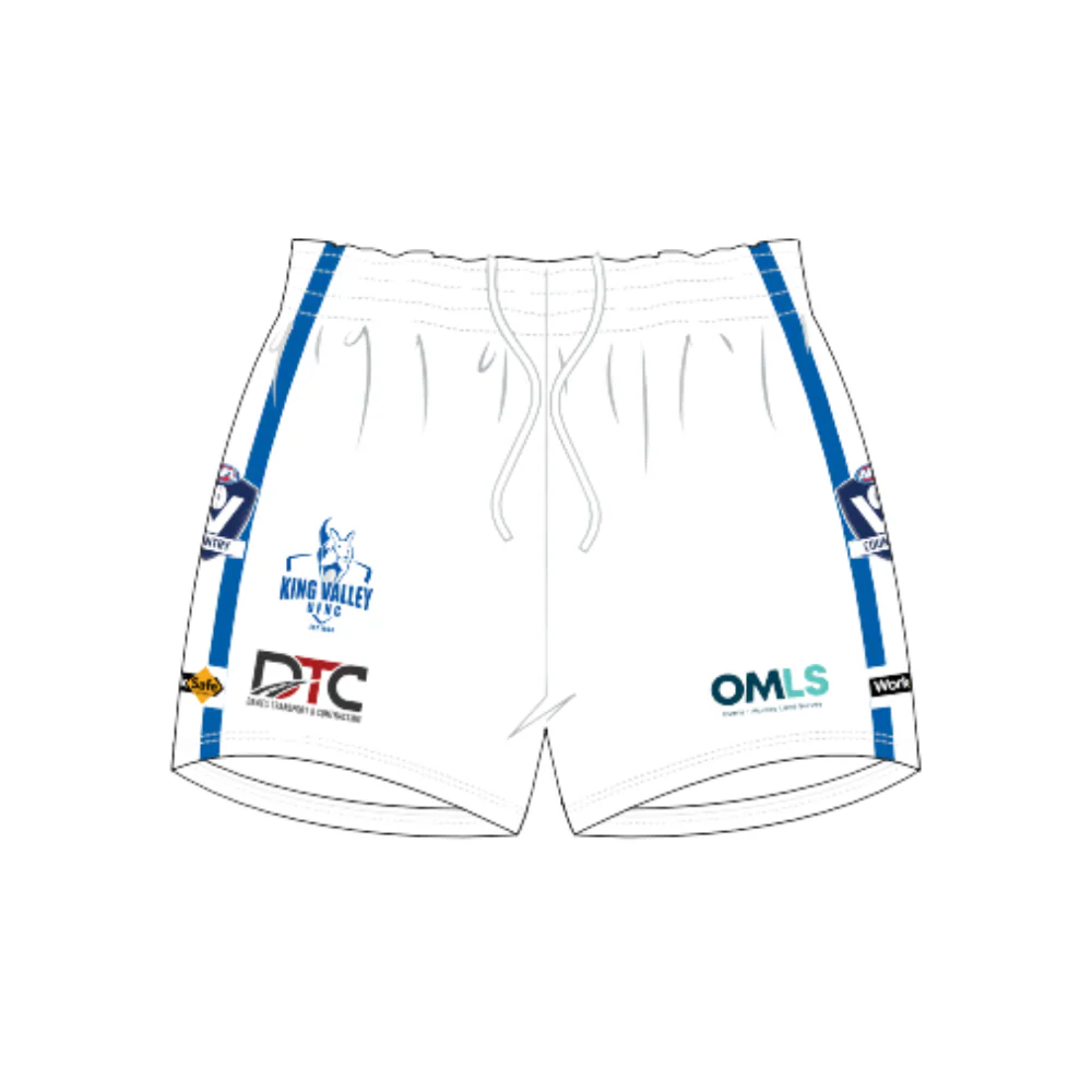King Valley United FNC | PRE-ORDER| Unisex Away Shorts