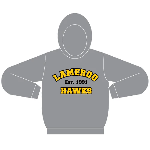 Lameroo Hawks SC | PRE-ORDER |  Hooded Windcheater Grey