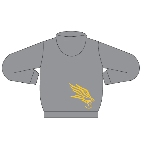 Lameroo Hawks SC | PRE-ORDER |  Hooded Windcheater Grey - Image 2