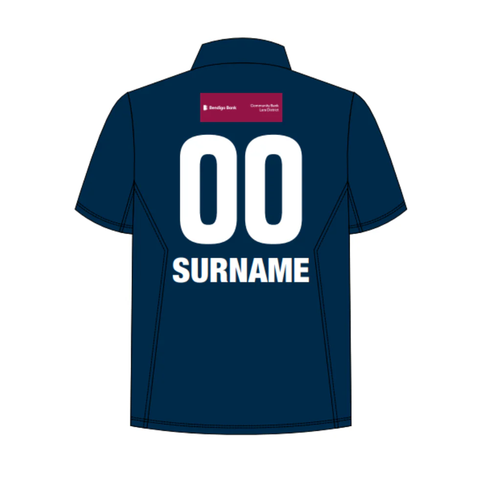 Lara CC | PRE-ORDER | NB Unisex Navy Polo - Short Sleeve - Image 2