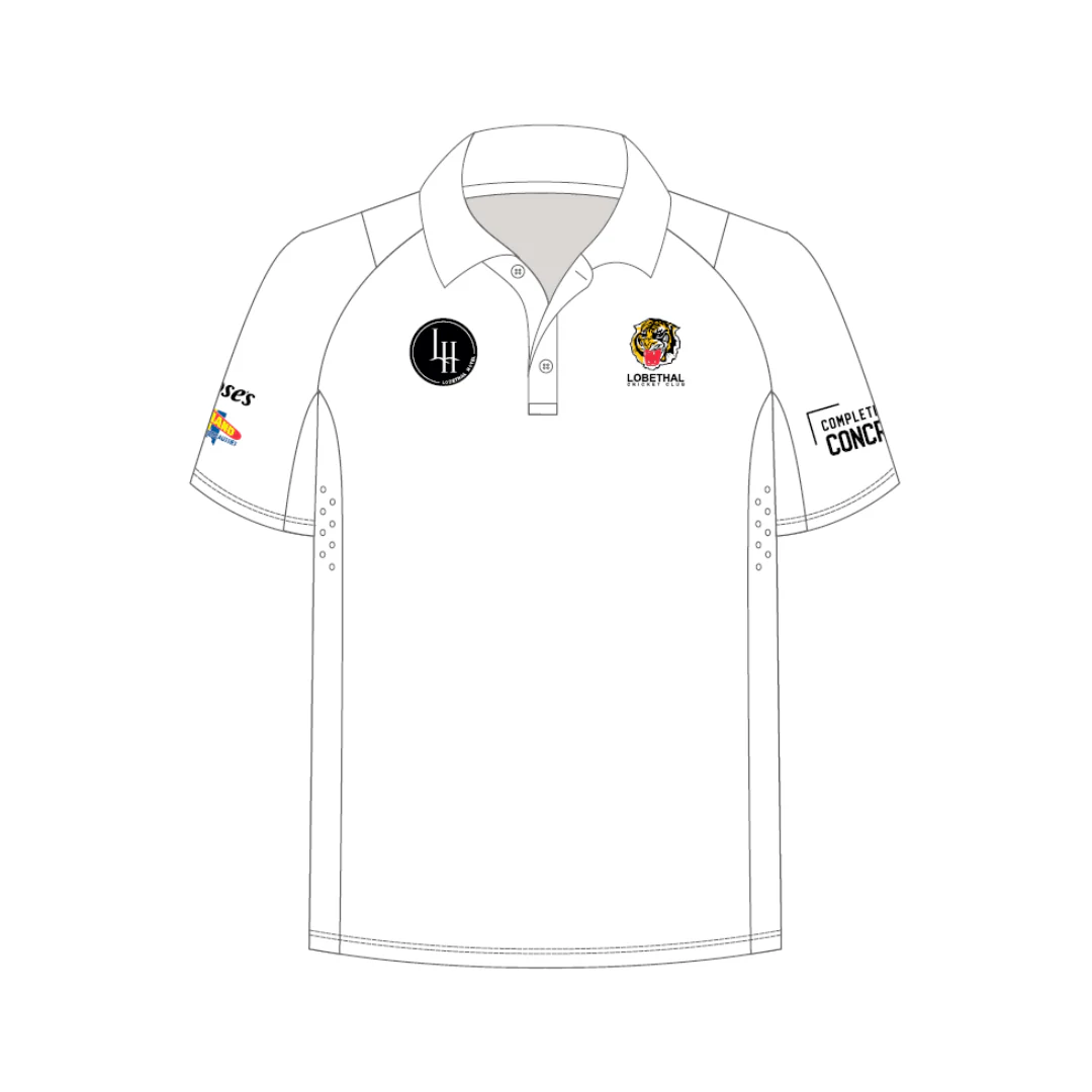 Lobethal CC | PRE-ORDER | Senior Unisex White Playing Polo