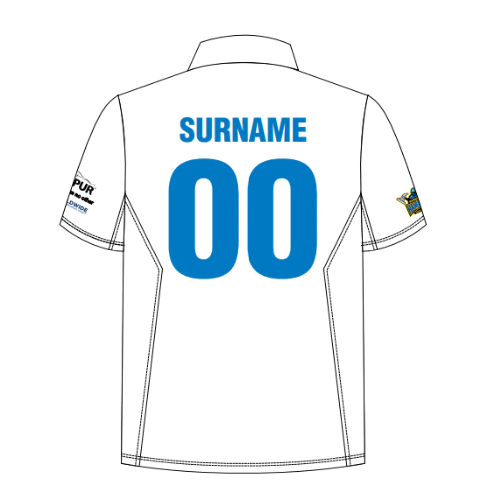 Manningham Cricket Club | PRE-ORDER | NB Unisex White Playing Polo - Short Sleeve - Image 2