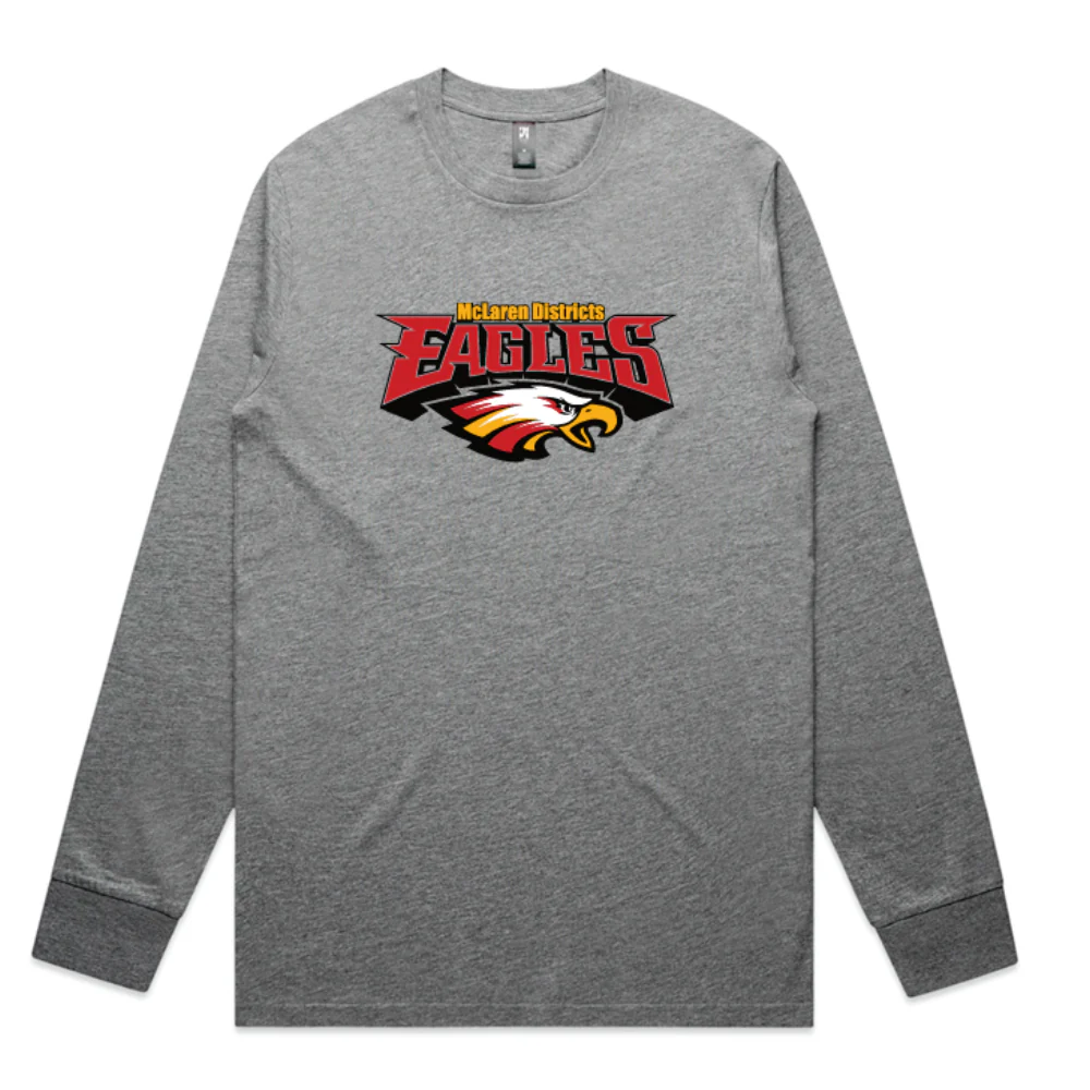 McLaren Districts FC | PRE-ORDER |  Long Sleeve Top - Grey Marle - Kid's , Youth & Men's