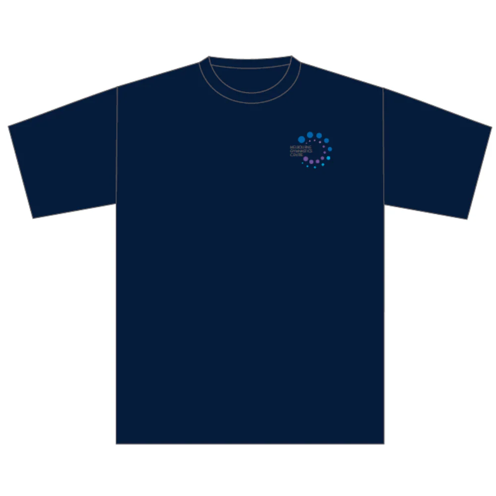 Melbourne Gymnastics Centre | STAFF ONLY - Club -T Shirt - Navy