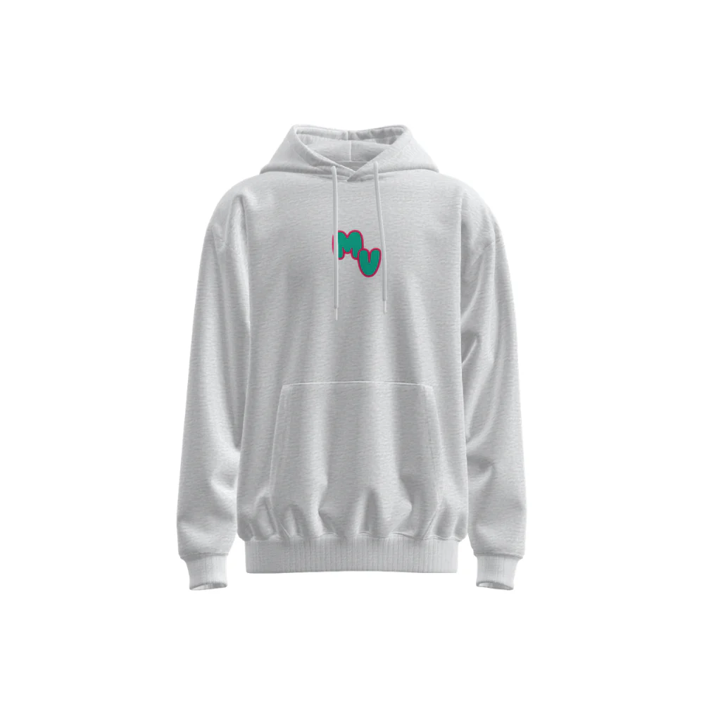 Melbourne Vixens | New Balance - MV Hoodie Puff Print Snow Marle