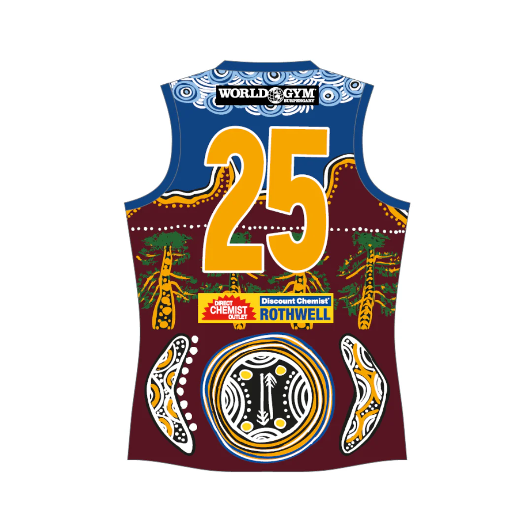 Moreton Bay Lions AFSC | PRE-ORDER | Ladies Retail Jersey - Indigenous - Image 2