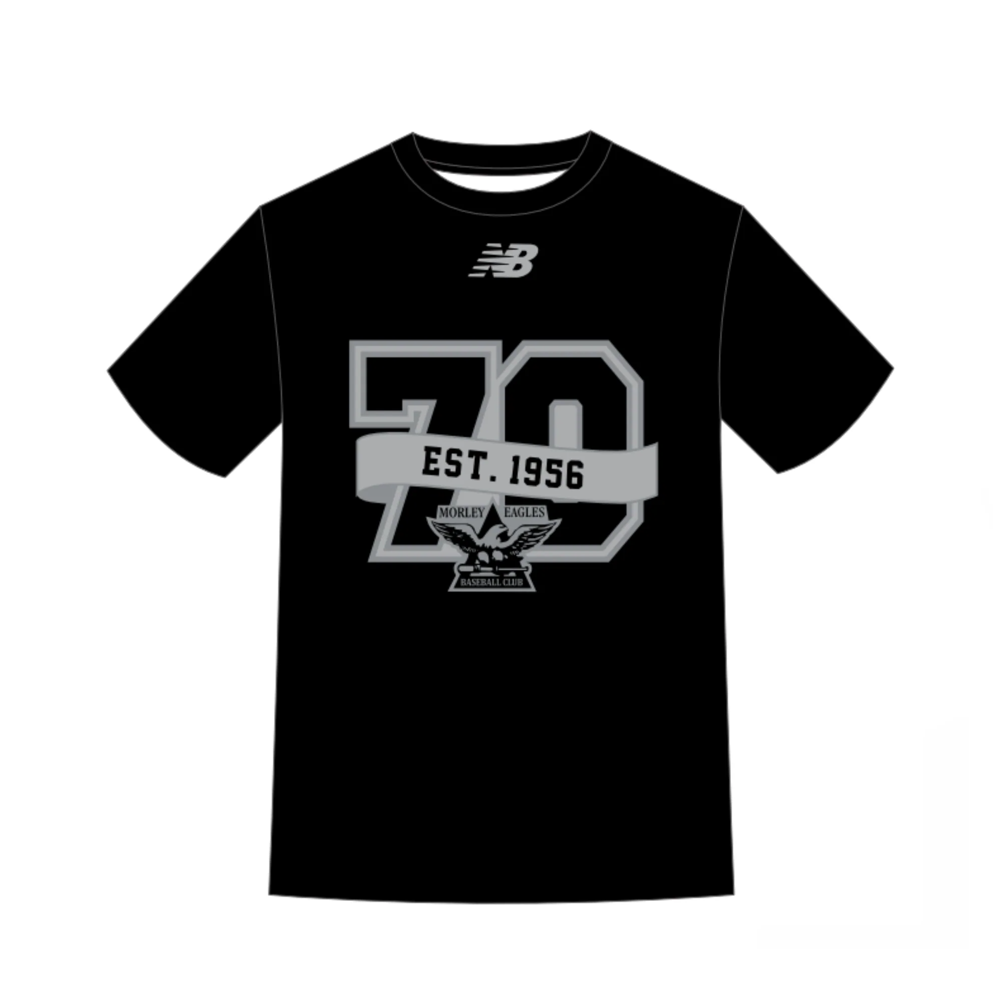 Morley Eagles BC | PRE-ORDER | NB 70th Casual Tee - Black