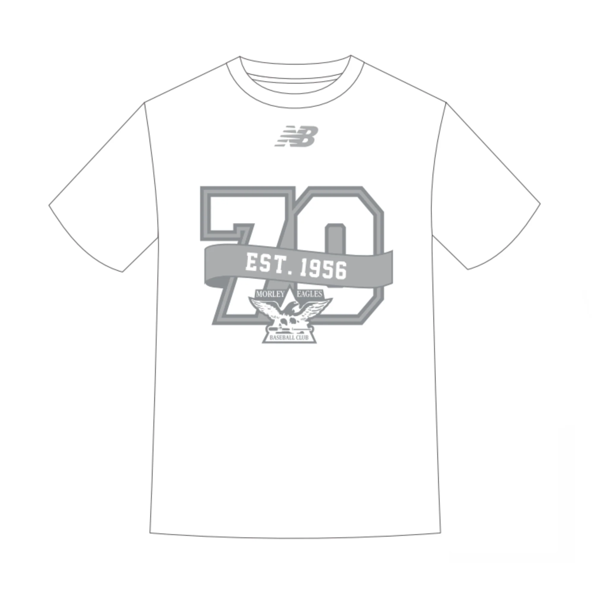 Morley Eagles BC | PRE-ORDER | NB 70th Casual Tee - White