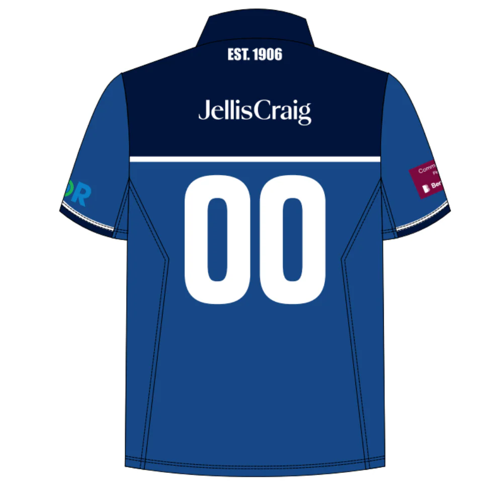 Mount Waverley Cricket Club | PRE-ORDER | NB Unisex Senior Cricket Polo - Blue - Short Sleeve - Image 2
