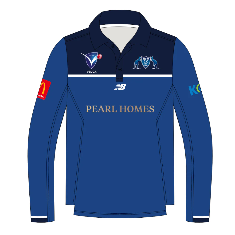 Mount Waverley CC | PRE-ORDER | NB Blue Women's Polo - Long Sleeve