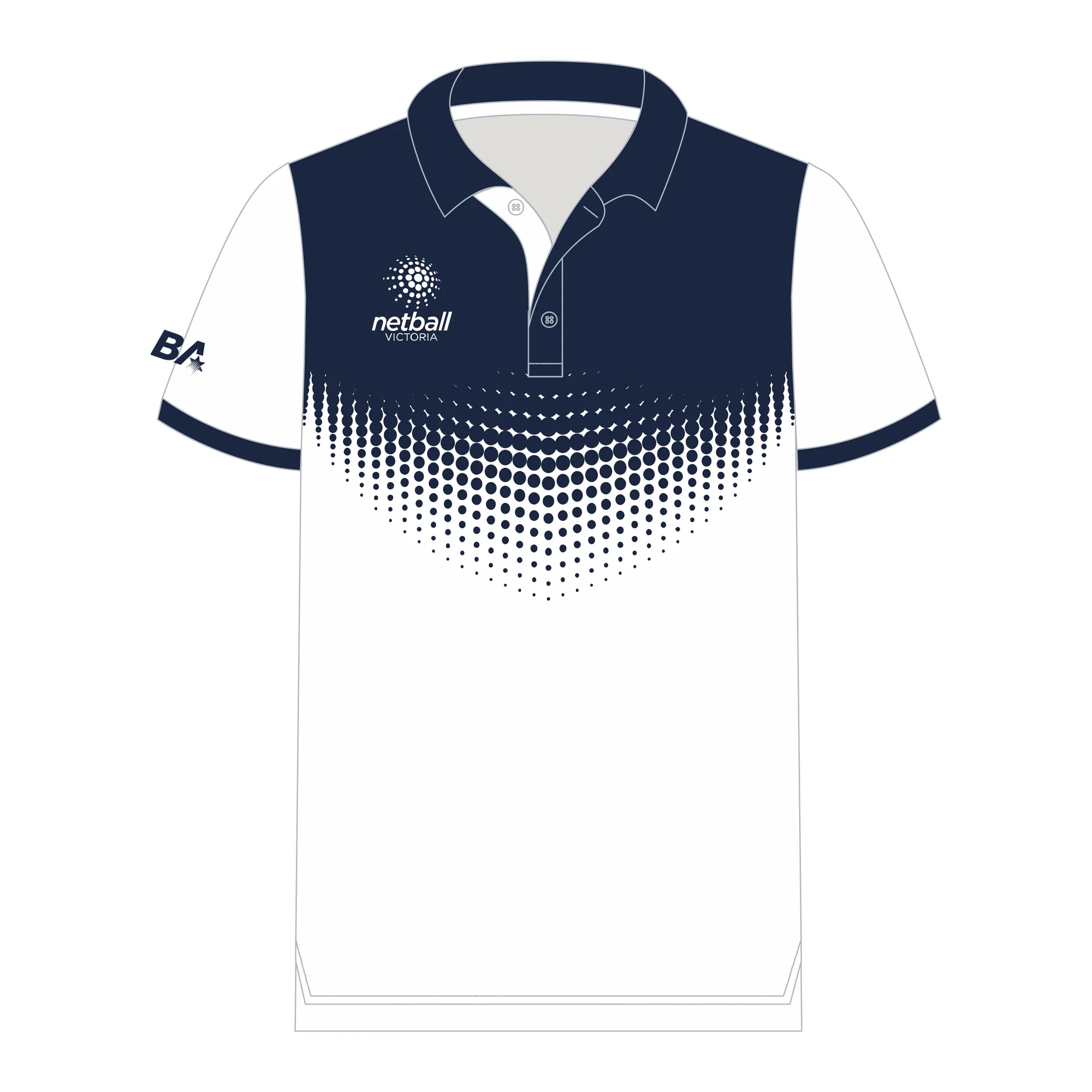 Netball Victoria | Umpires | Short Sleeve Polo - Mens - Worksafe CFNL