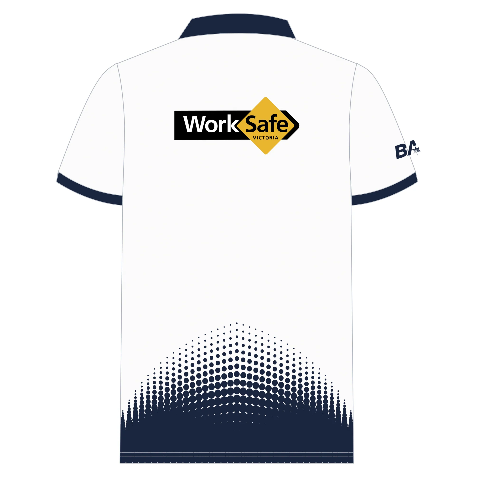 Netball Victoria | Umpires | Short Sleeve Polo - Mens - Worksafe CFNL - Image 2