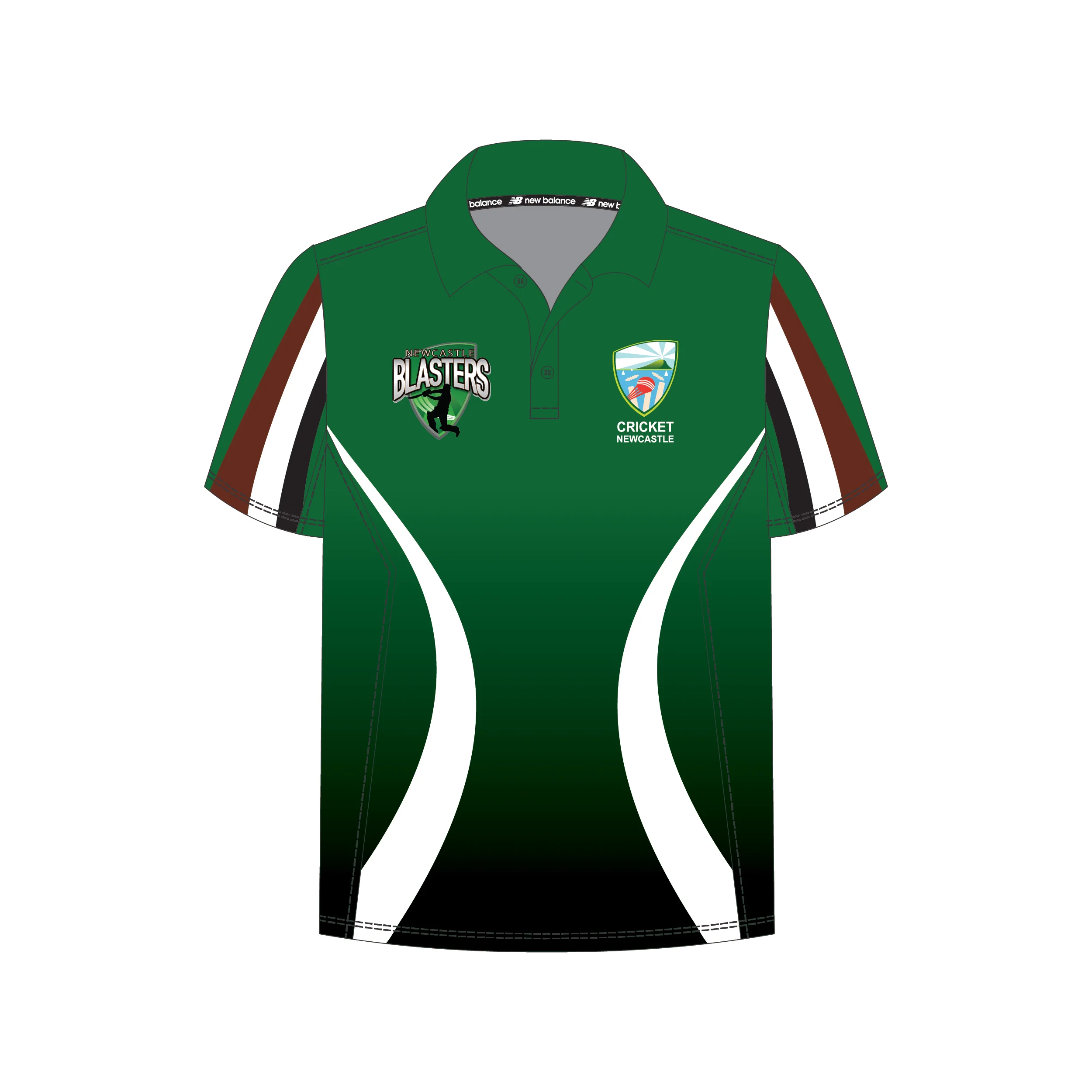 Newcastle Cricket Zone | PRE-ORDER | Unisex Playing Polo - Green