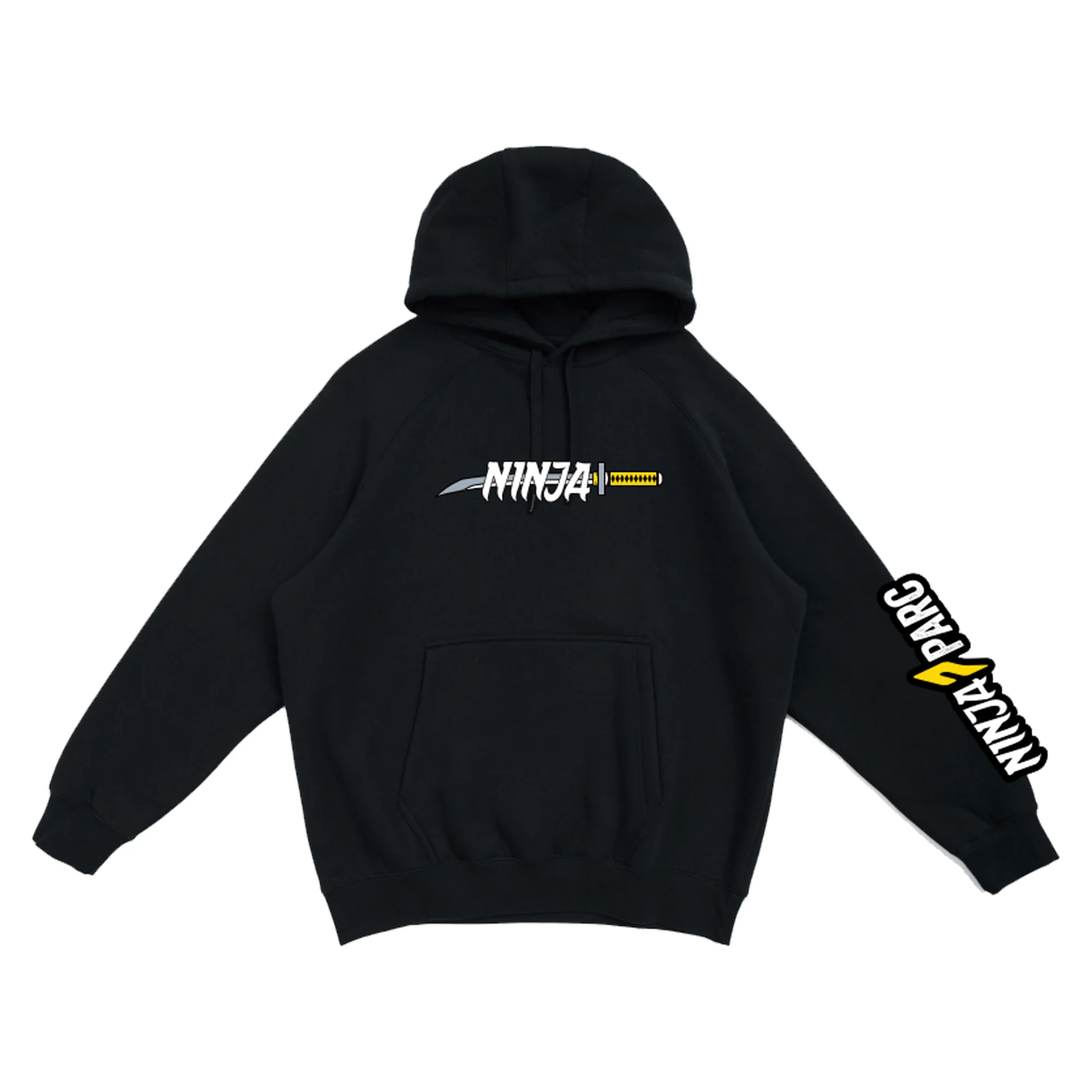 Ninja Parc | PRE-ORDER | Kangaroo Hoodie - Black Yellow Katana