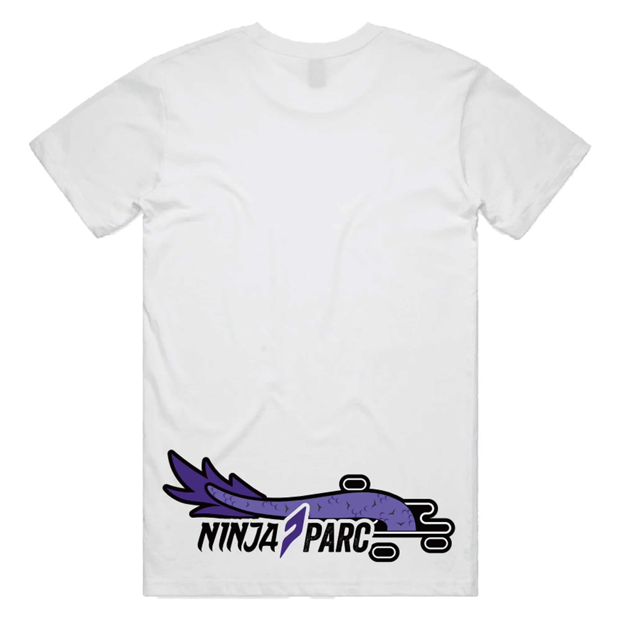 Ninja Parc | PRE-ORDER | Staple Tee - White Purple Dragon - Image 2