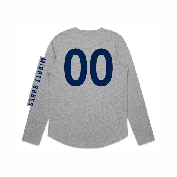 Noarlunga FC | PRE-ORDER | Tee - Long Sleeve - Grey - Womens - Image 2