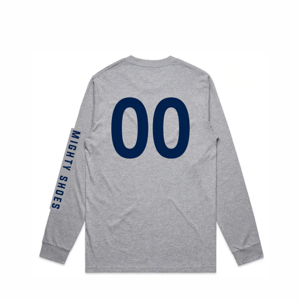 Noarlunga FC | PRE-ORDER | Tee - Long Sleeve - Grey - Unisex - Image 2