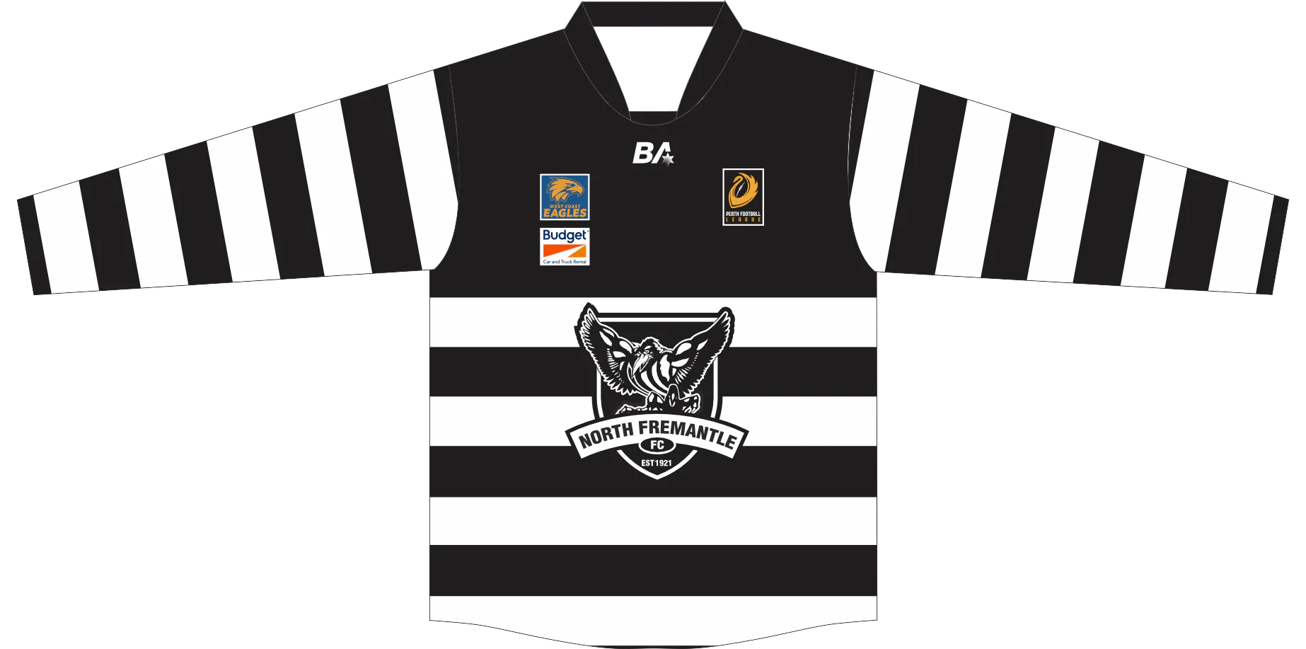PFL26 North Fremantle FC | BA Mens LS Guernsey NO BACK SPONSOR