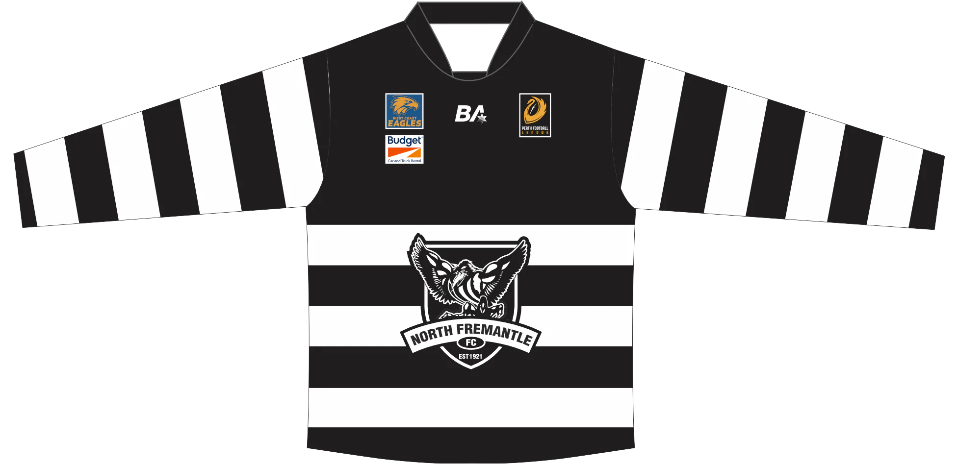 PFL26 North Fremantle FC | BA Womens LS Guernsey NO BACK SPONSOR