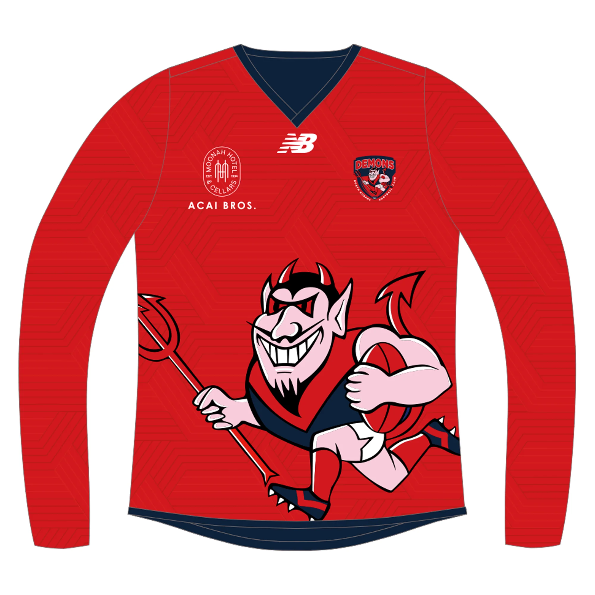 North Hobart FC | PRE-ORDER | NB Unisex - Long Sleeve Reversible Training Jumper - Image 3