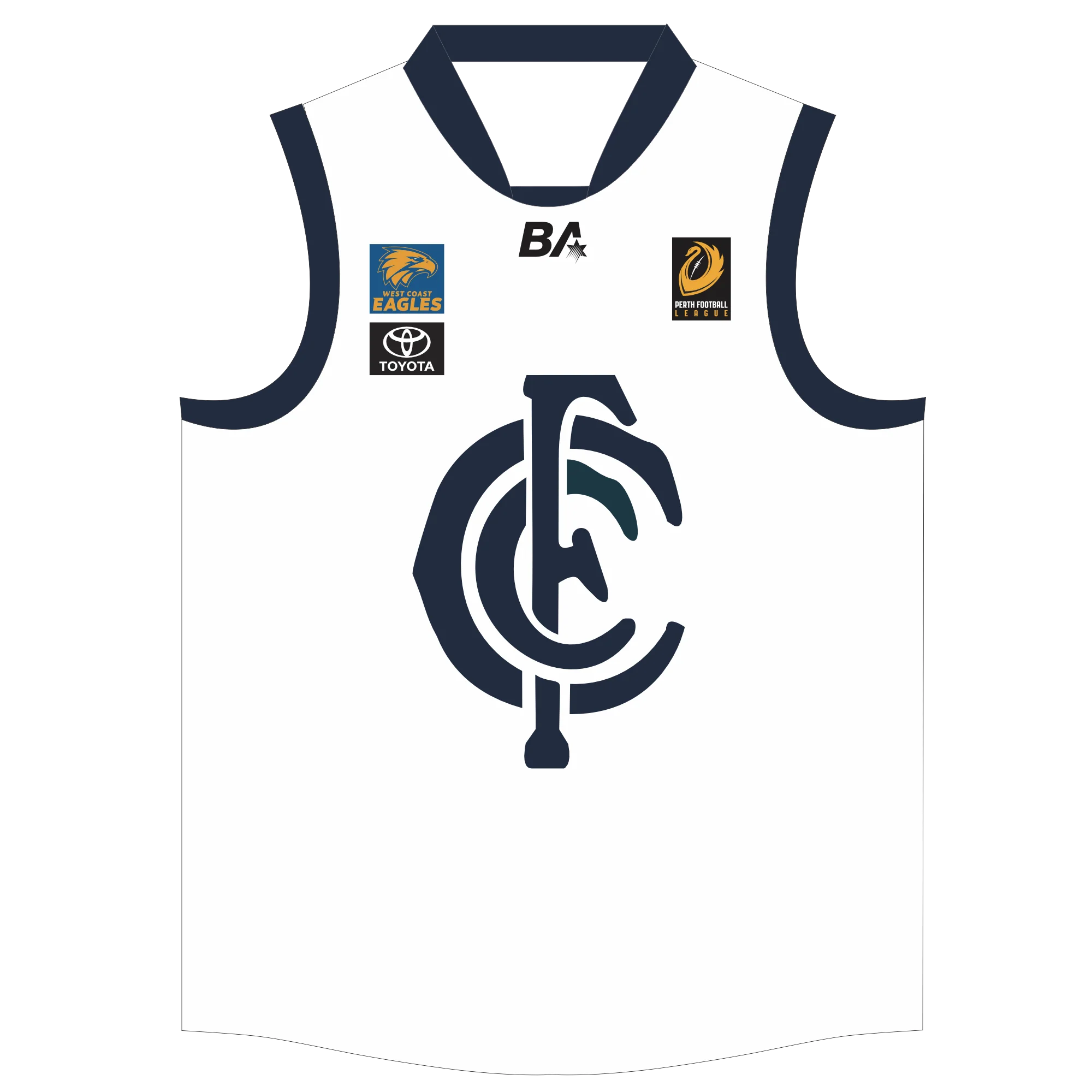 PFL24 Old Scotch Collegians FC | BA Mens League B Grade Away Guernsey LOCAL
