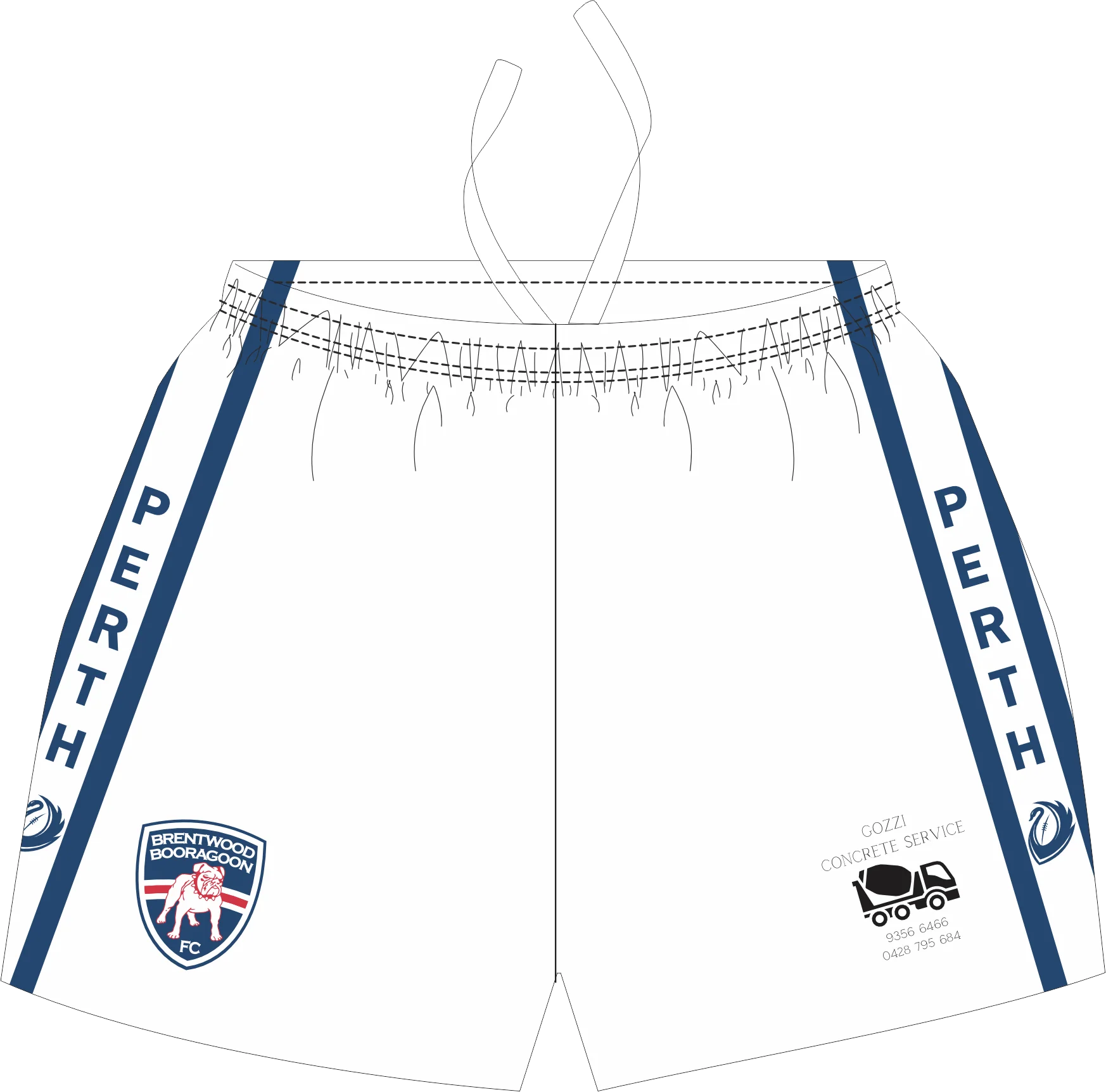 PFL23 Brentwood Booragoon FC | BA Mens Away Shorts Local
