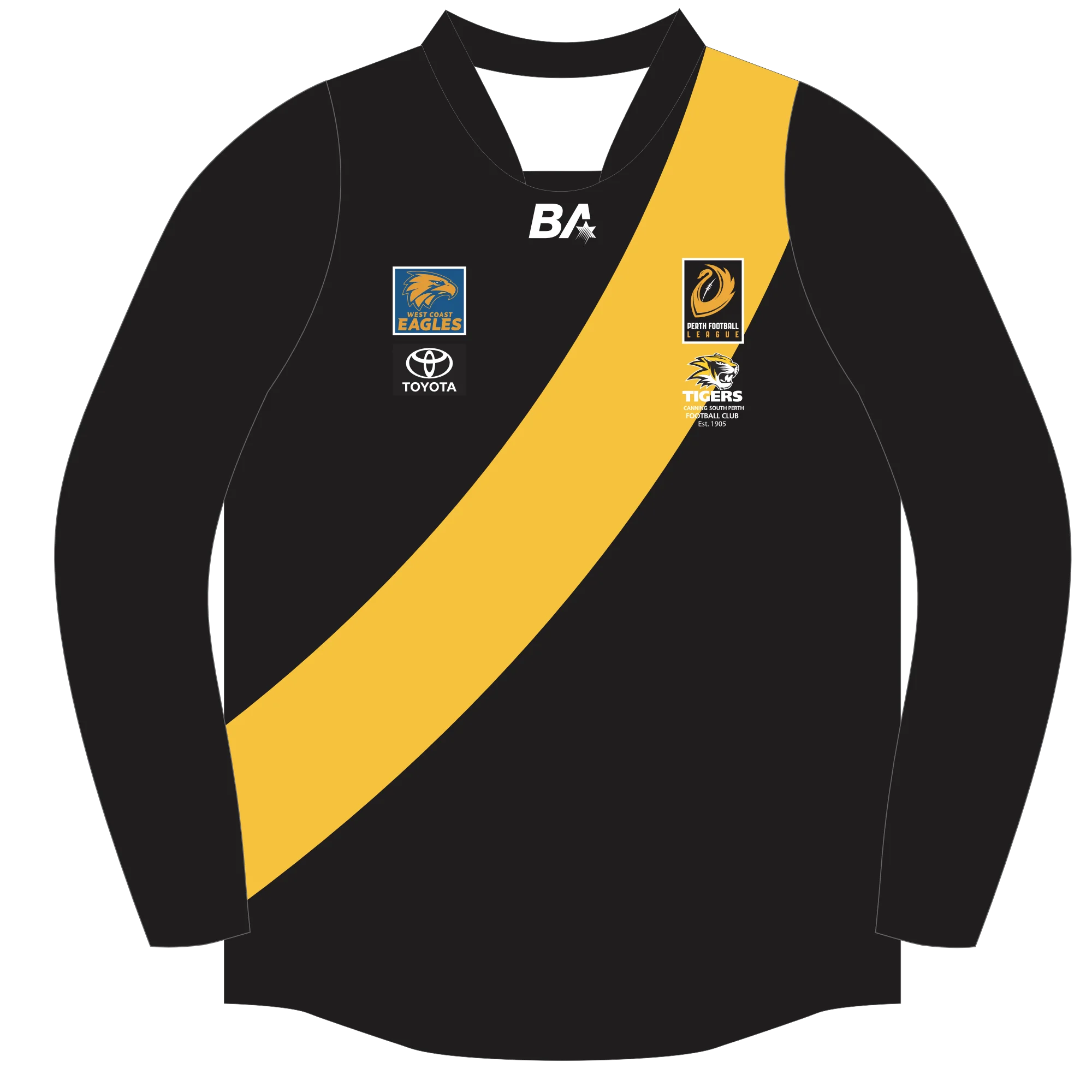 PFL24 Canning South Perth FC | BA Mens League Long Sleeve Guernsey