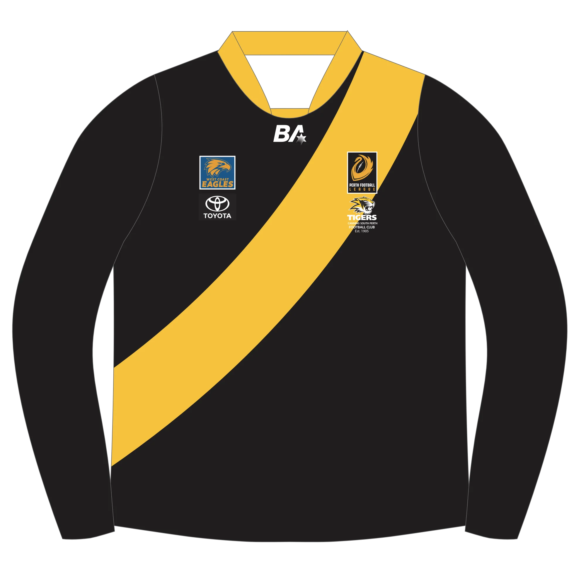 PFL24 Canning South Perth FC | BA Womens WB long sleeve Guernsey
