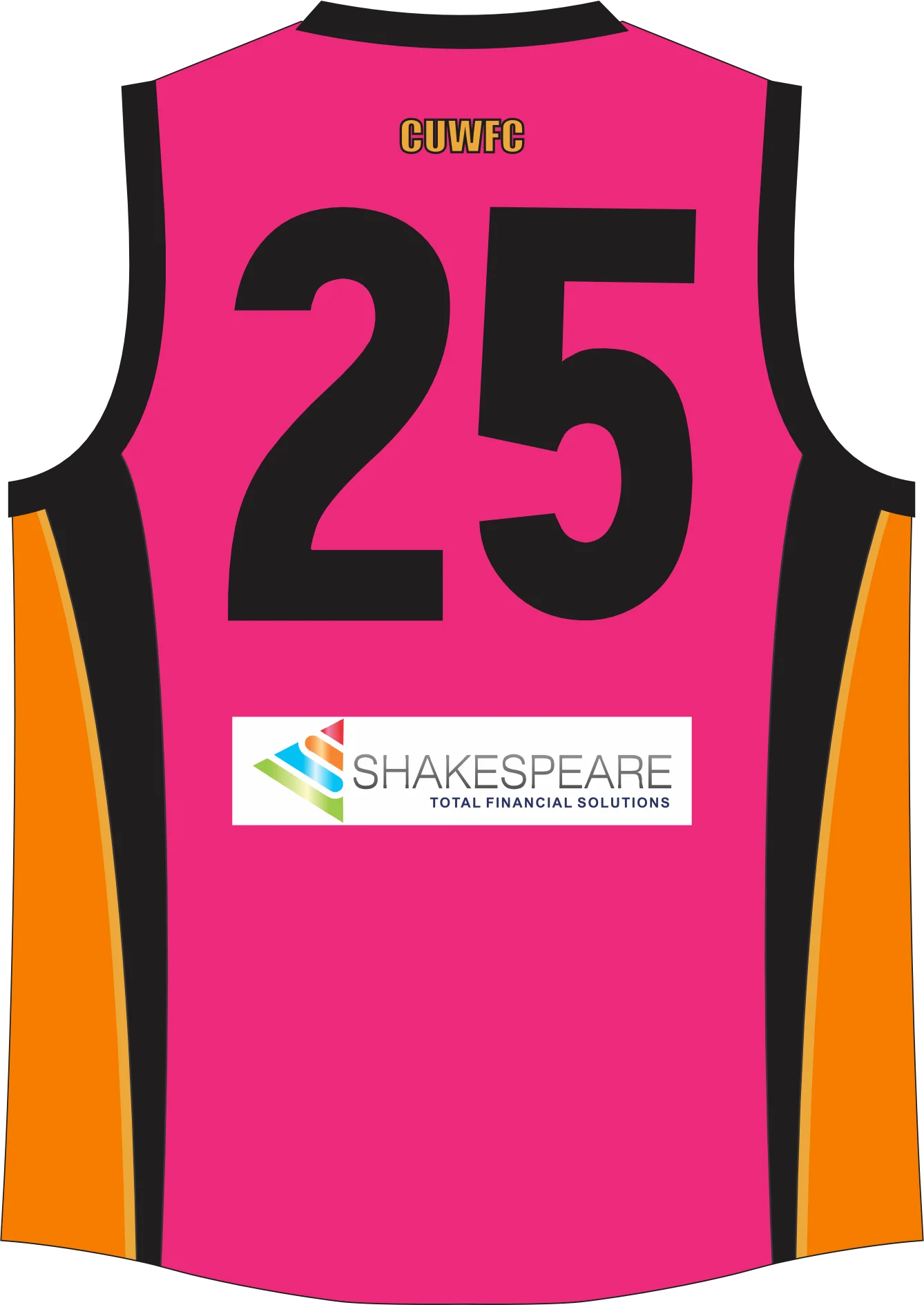 PFL23 Curtin Uni Wesley FC | BA Mens A Grade Pink Guernsey OVERSEAS - Image 2
