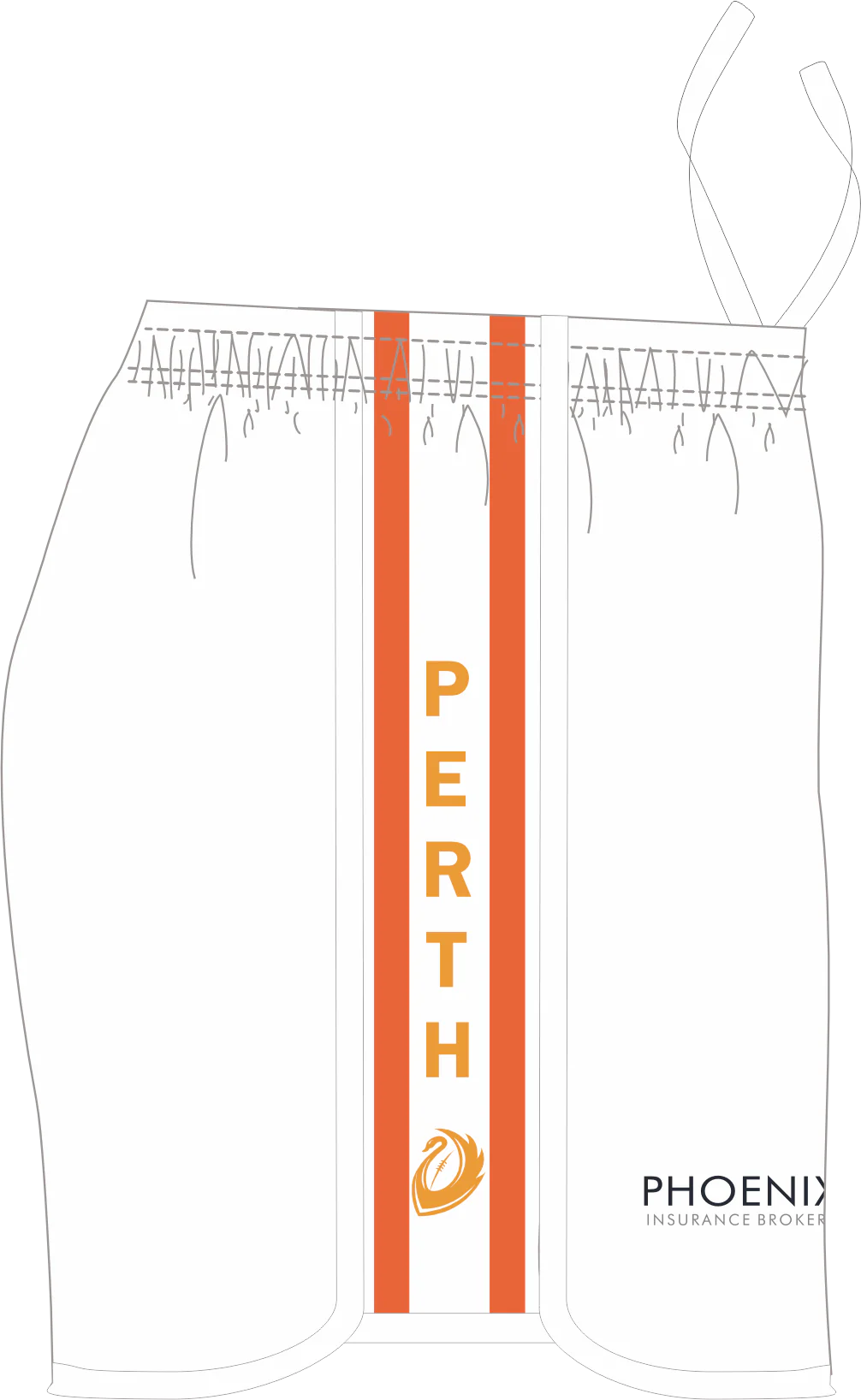 PFL23 Curtin Wesley FC | BA Womens Away Shorts OVERSEAS - Image 2