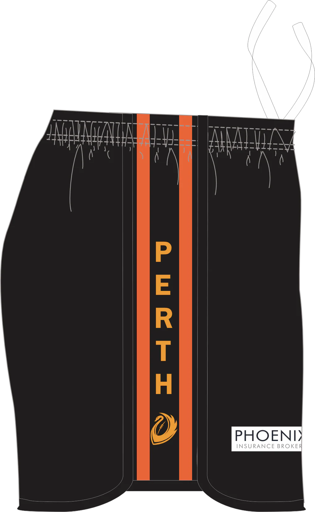 PFL23 Curtin Wesley FC | BA Womens Home Shorts OVERSEAS - Image 2