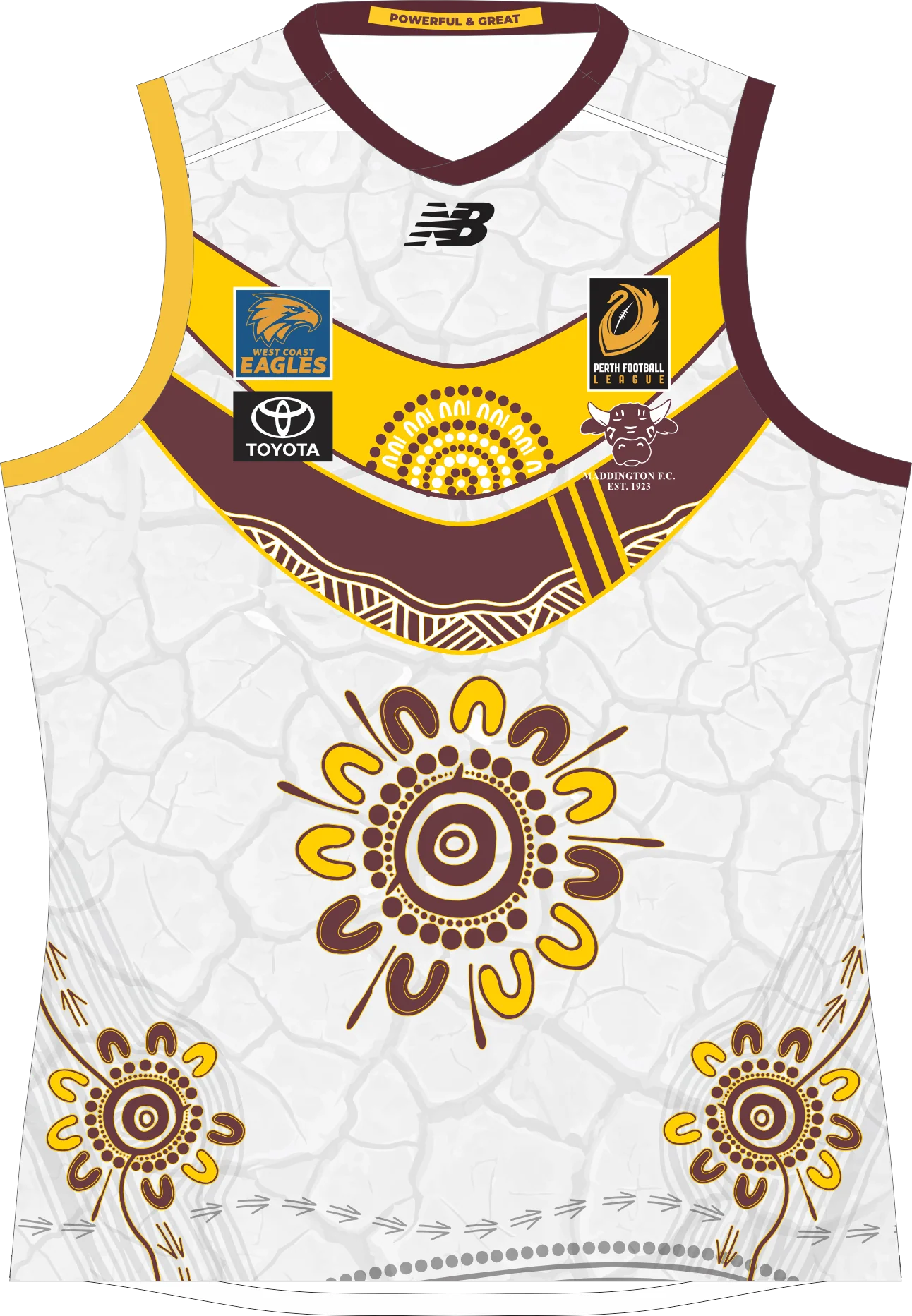 PFL23 Maddington FC | NB Mens Indigenous Guernsey