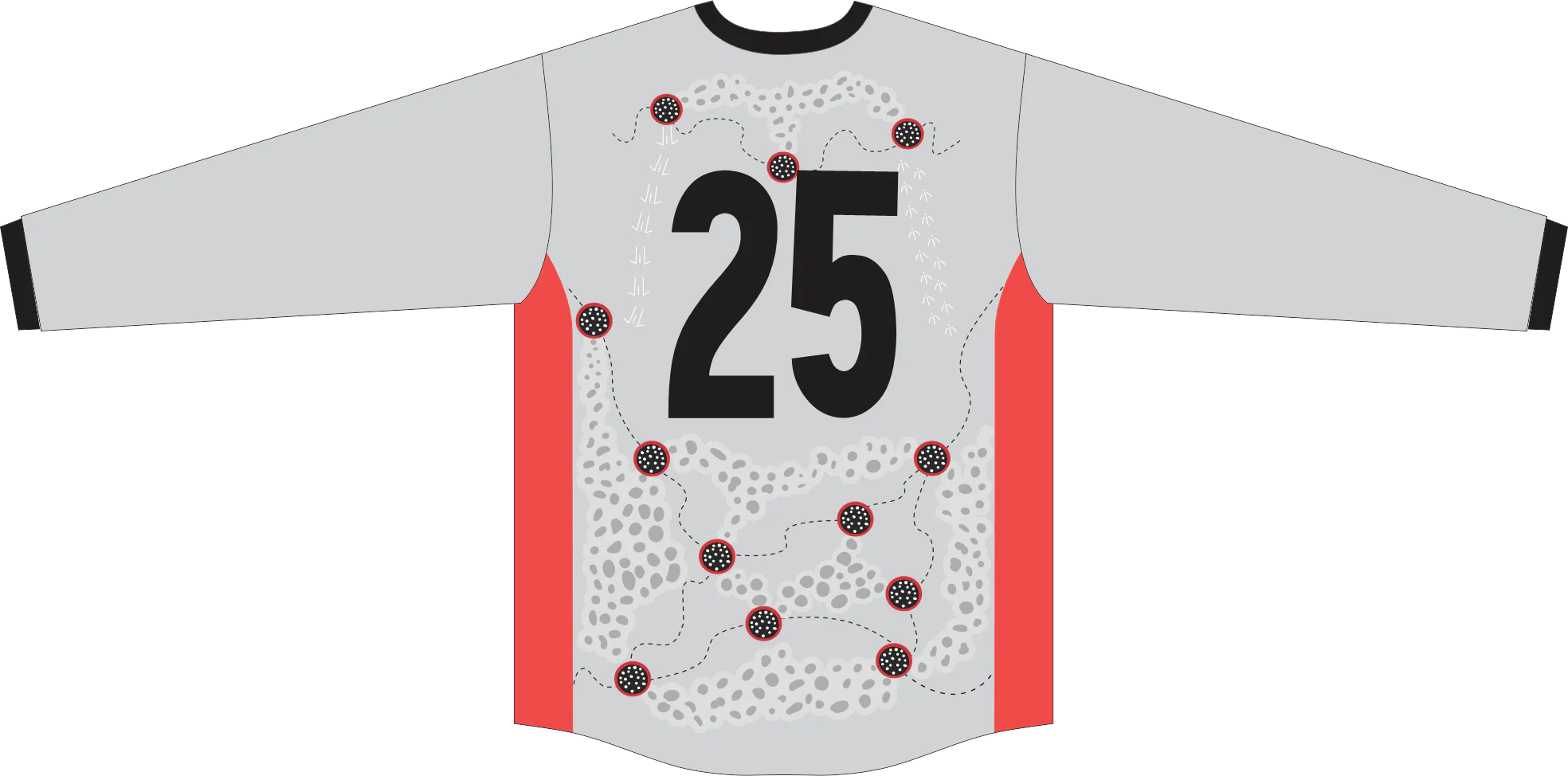 PFL23 Mosman Park FC | BA Mens Long Sleeve Indigenous Guernsey - Image 2