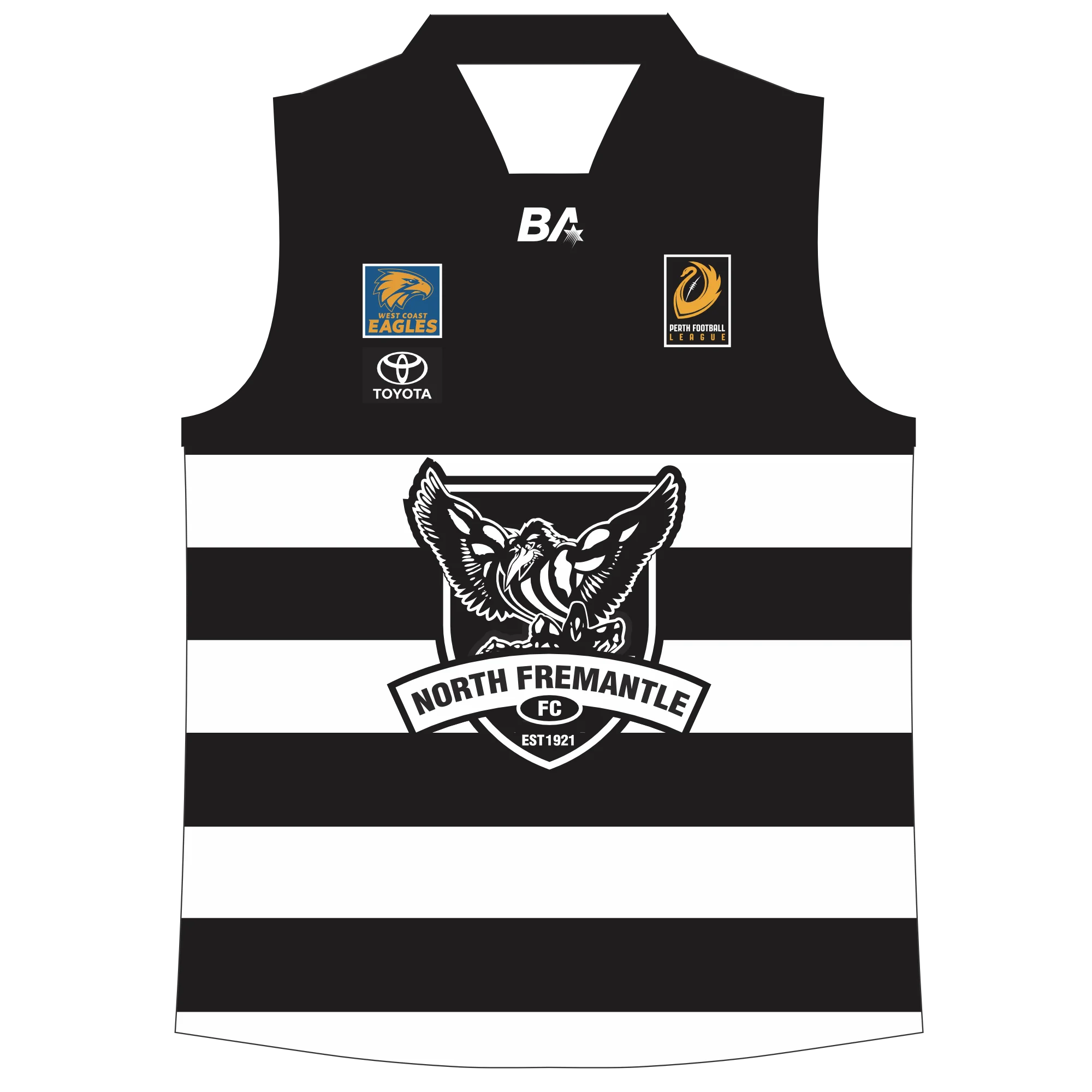 PFL23 North Fremantle FC | BA Womens Home 1's Guernsey Overseas