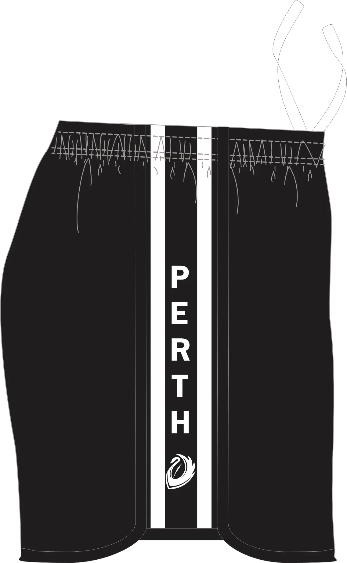 PFL23 North Mandurah FC | BA Womens Home Shorts - Image 2