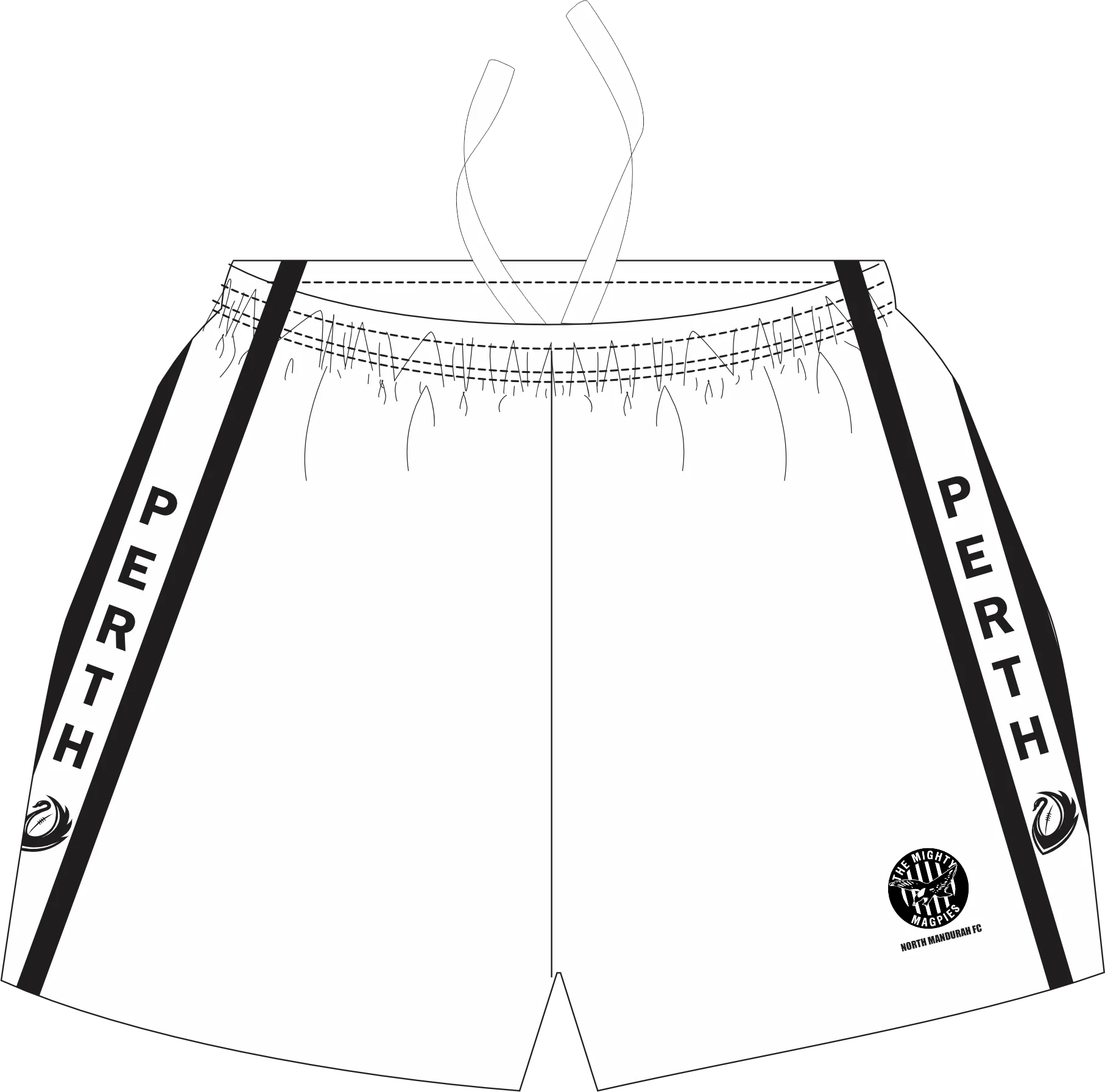 PFL23 North Mandurah FC | BA Mens Away Shorts Local