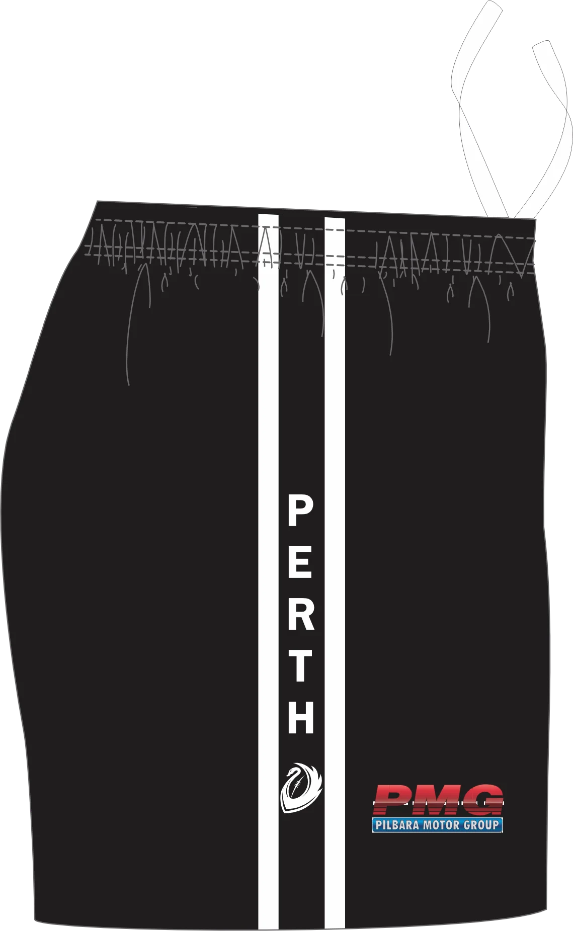 PFL23 Swan Districts FC | BA Mens Home Shorts - Image 2