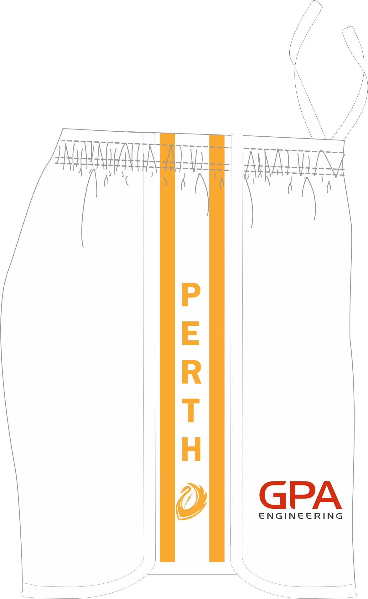 PFL23 UWA FC | BA Womens Away Shorts - Image 2