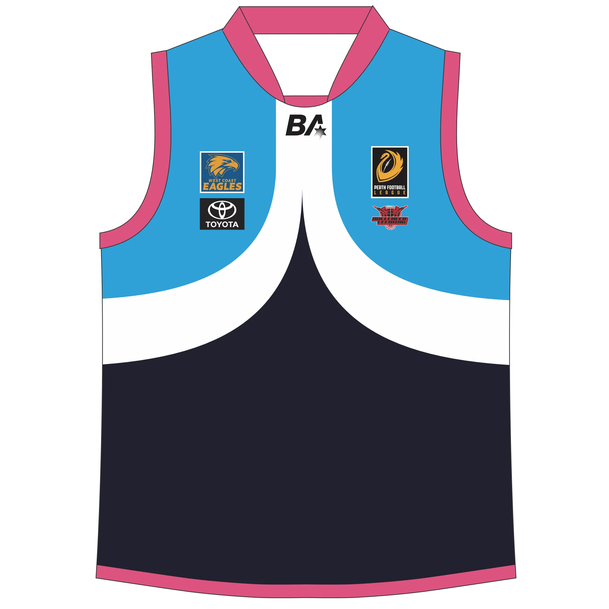 PFL23 Bullcreek Leeming FC | BA Womens Beyond Blue Guernsey