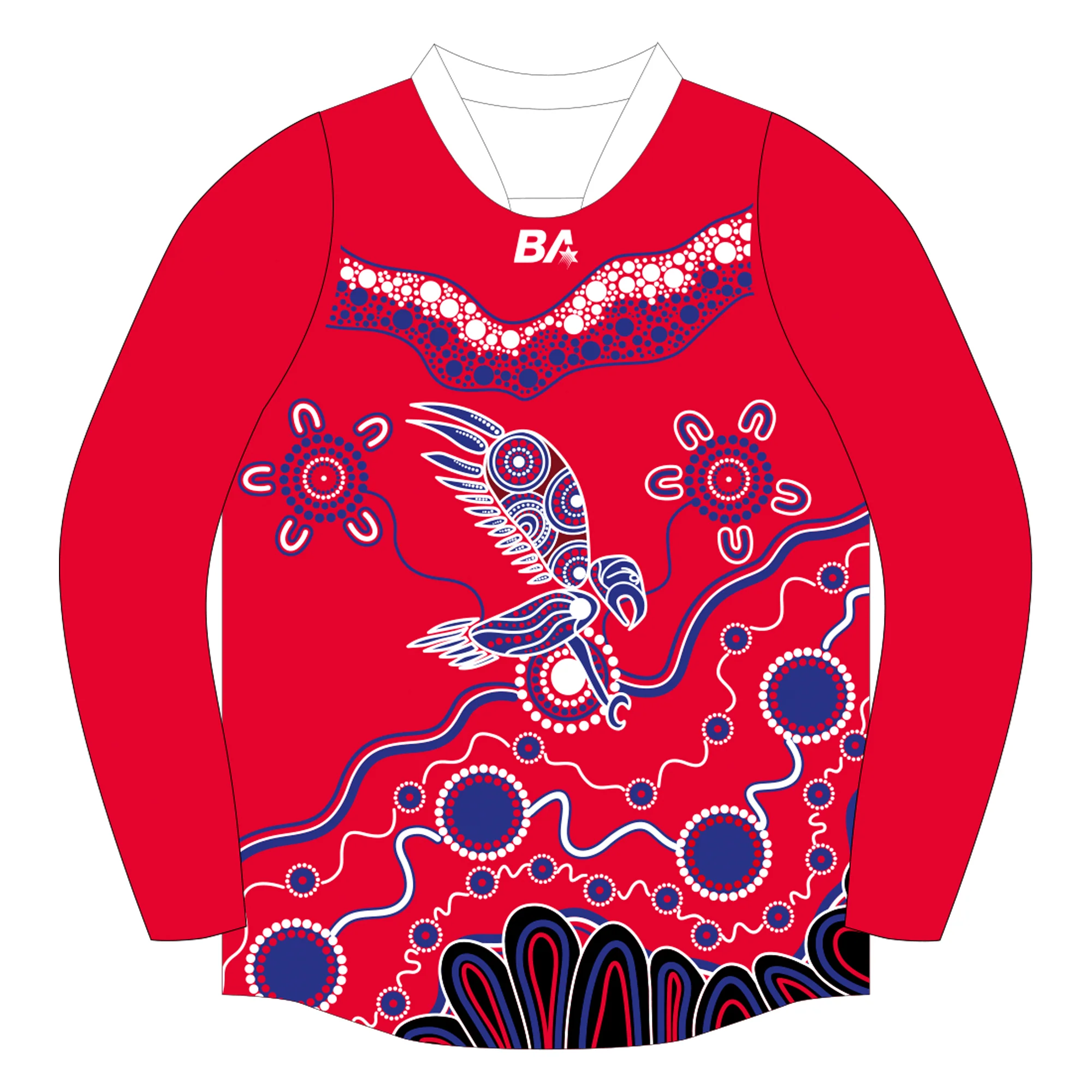 PFL23 Coolbinia FC | BA Mens Indigenous Long Sleeve Guernsey no sponsor