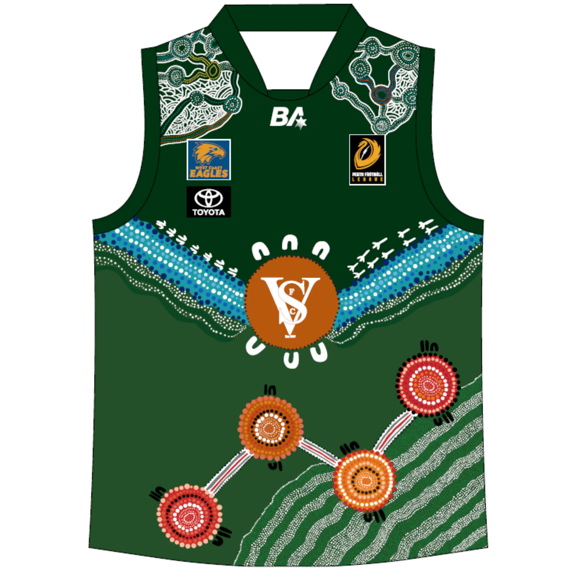 PFL24 Swan Valley FC | BA Womens Indigenous Guernsey