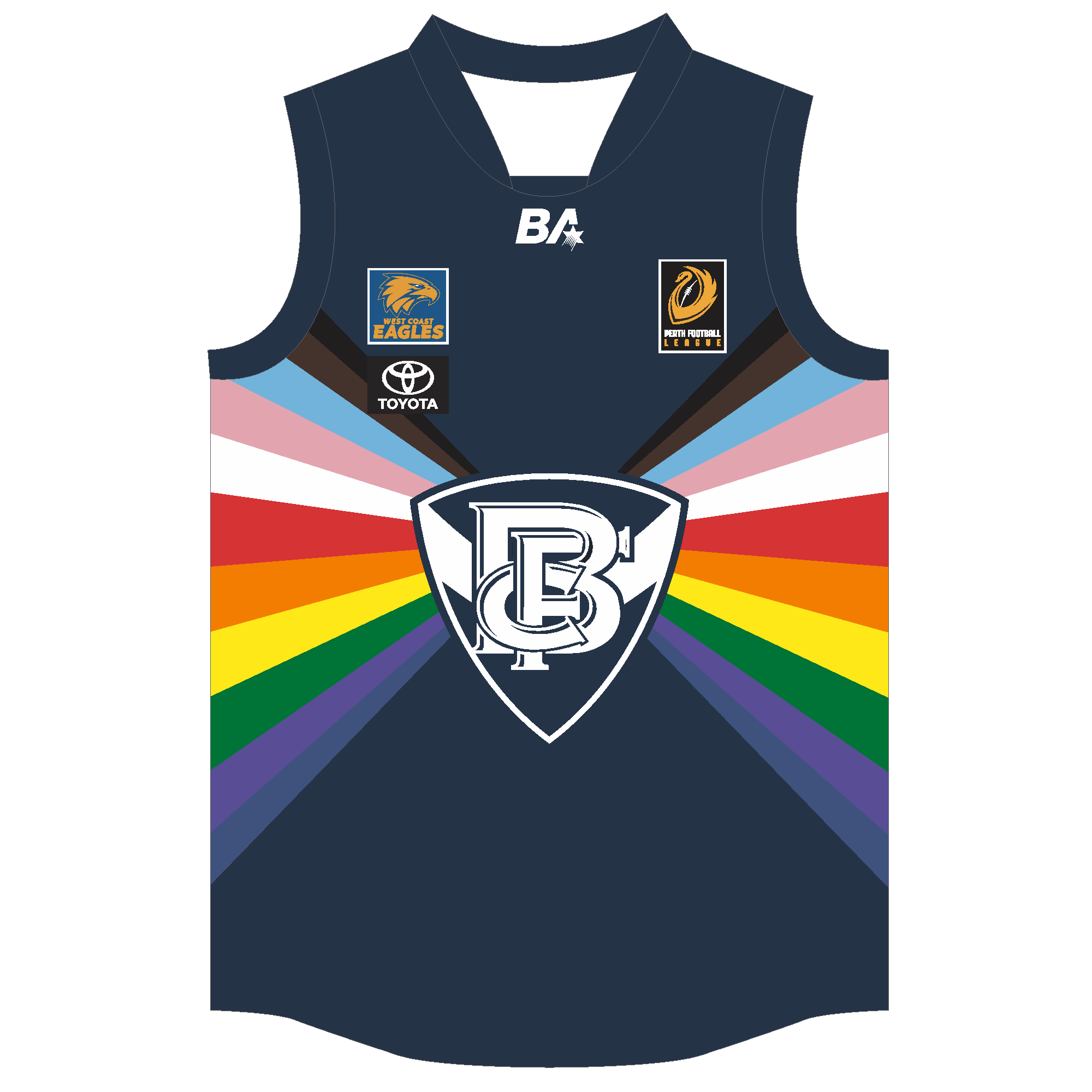PFL24 Bayswater FC | BA Mens Pride Guernsey