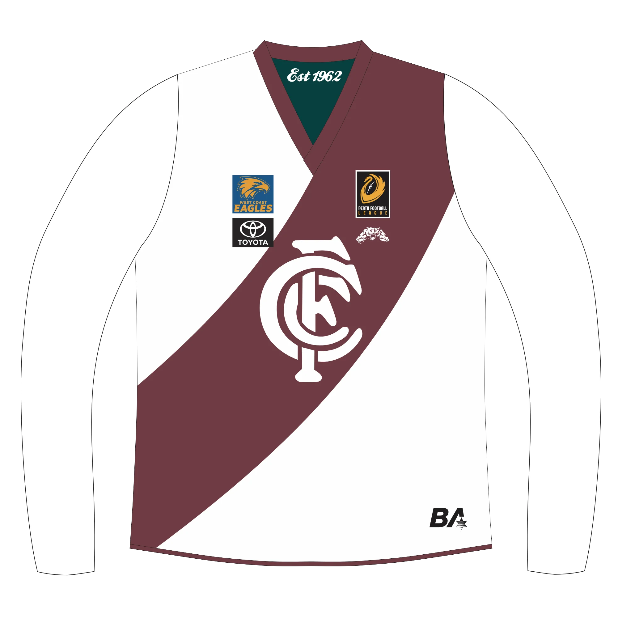 PFL23 Carlisle FC | BA Mens League Long Sleeve Reversible Guernsey - Image 3