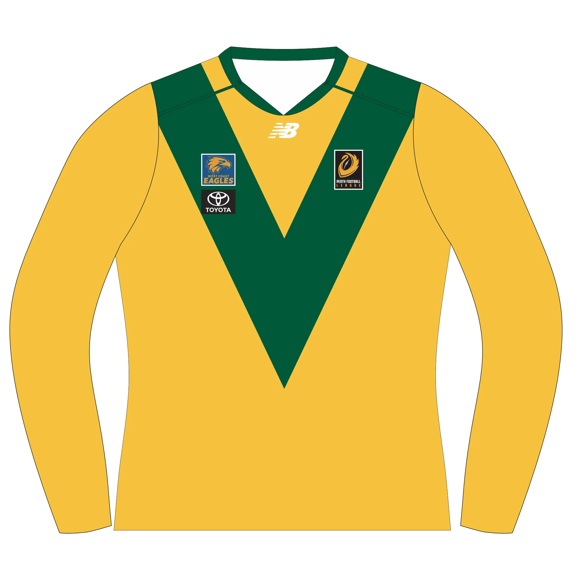 PFL23 Fremantle CBC FC | NB Womens Away Long Sleeve Guernsey